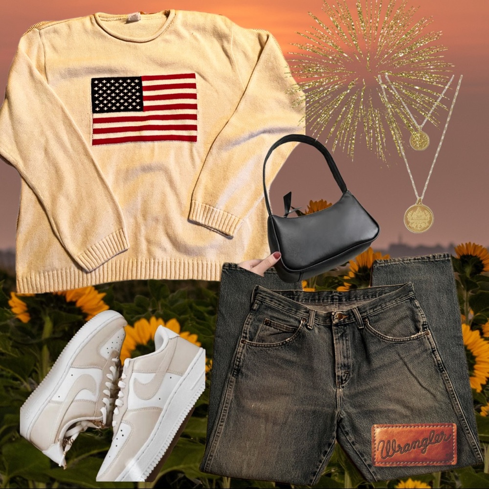 American flag sweater 🇺🇸